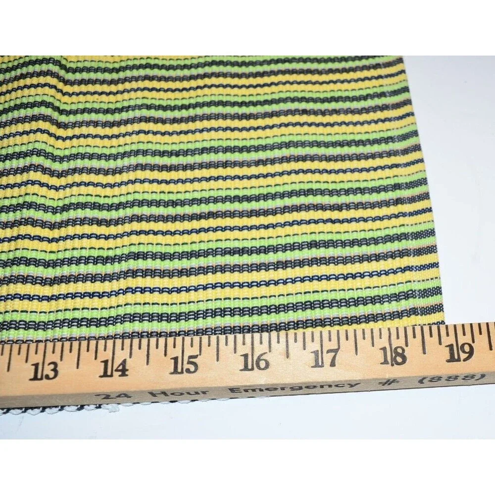 KULTURA Set of 4 Placemats Woven green yellow black Filipino Summer Cookout‎